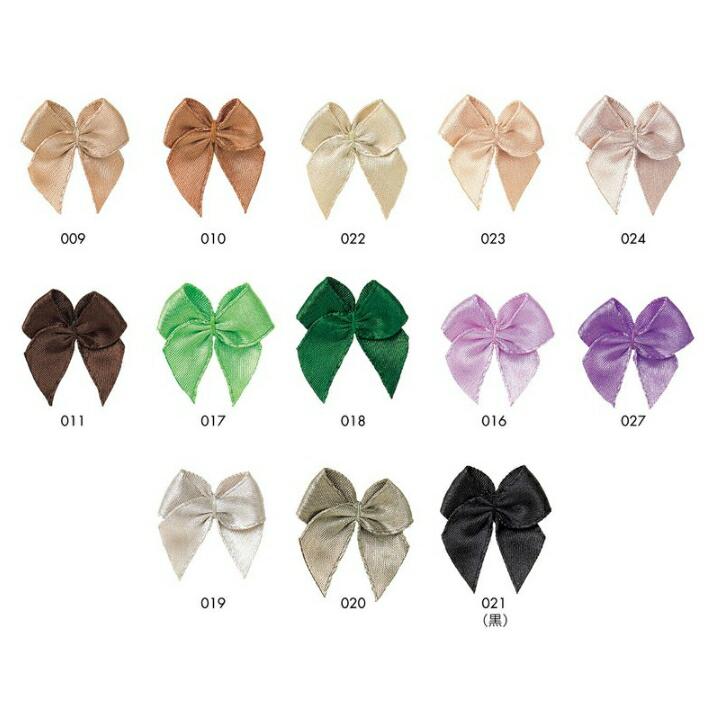 サテン 蝶リボン 25mm×25mm』 100個単位 【28色展開】 : 手芸問屋