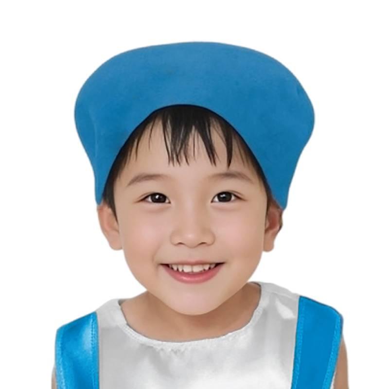 フェルトまんまる帽子 青 |  | 02