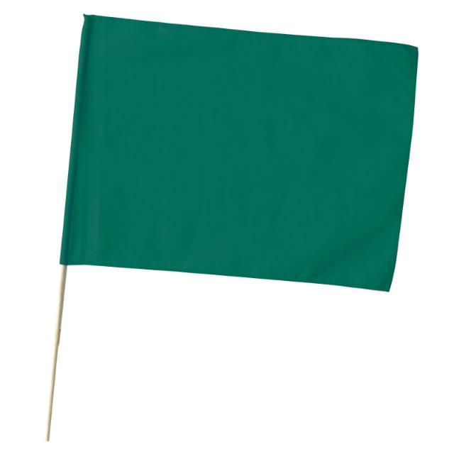 特大旗 緑 旗:W80×H60cm 旗竿:100cm（φ12mm） : 手芸問屋ウイングス