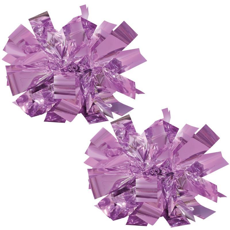 ポンポン(紫) チア用ポンポン・シルバー×ピンク×ライトピンク×パープル