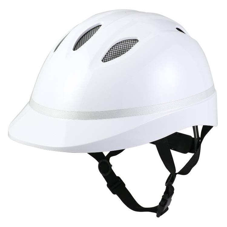 自転車用ヘルメット メッシュ＋通気孔付モデル S/M ホワイト | 