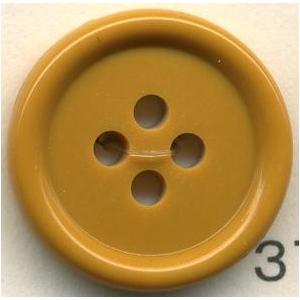 トップカラーポリボタン（ツヤ）　４つ穴　狐色 | 