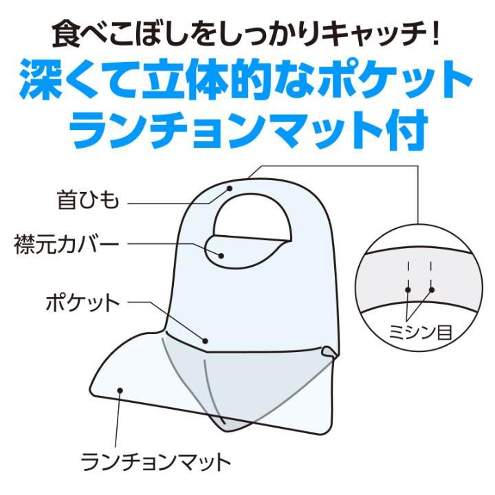 ポケット付使い捨て食事用エプロン100枚入 |  | 02