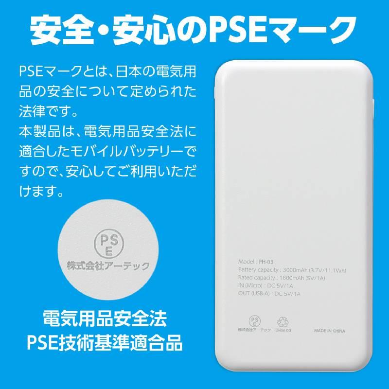 モバイルバッテリー3，000mAh |  | 04