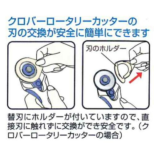ロータリーカッター専用　替刃　45mm　1枚入り |  | 01