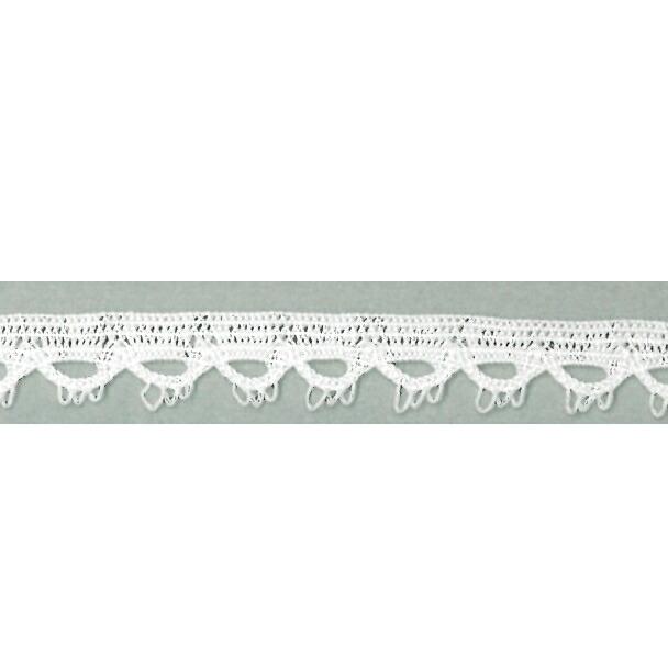 【20M巻】足利トーションレース　Torchon-Lace　コットン＆コットン　7mm幅　Made In Japan | 