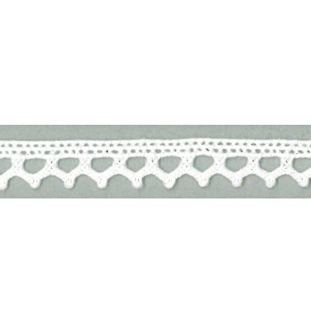 【20M巻】足利トーションレース　Torchon-Lace　コットン＆コットン　7mm幅　Made In Japan | 
