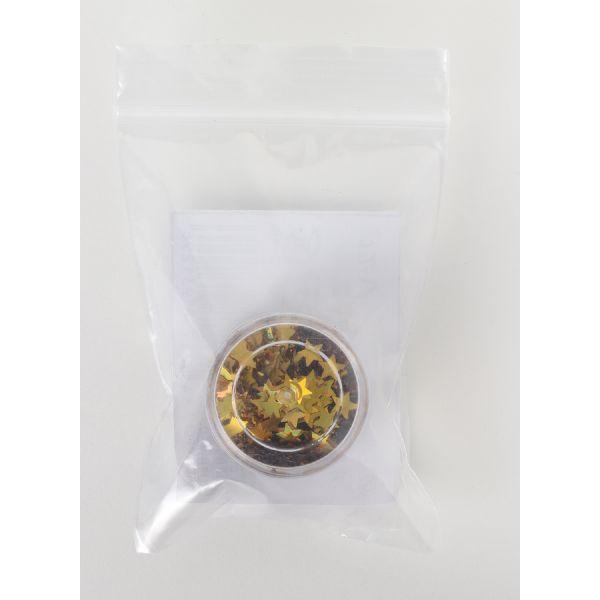 ホログラムグリッター星 5mm ゴールド |  | 01