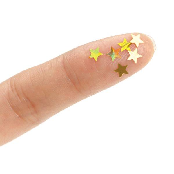 ホログラムグリッター星 5mm ゴールド |  | 06