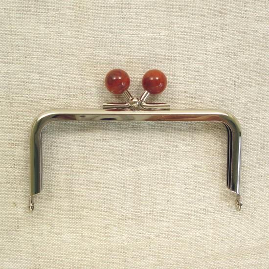 丸玉付き】 金属 がま口 口金 角型 10cm幅 【4色展開】 : 手芸問屋