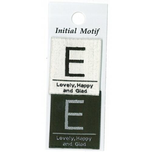 メール便OK】全10種 イニシャル タグネーム アルファベット 織
