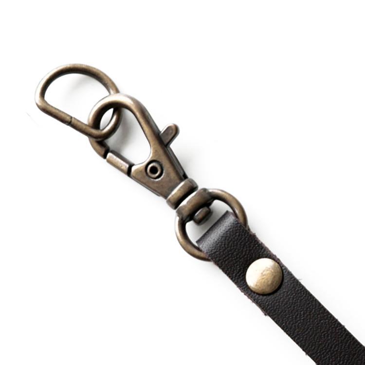 本革レザー牛革 ミニ持ち手（中） Dカン/ナスカン付き アンティック