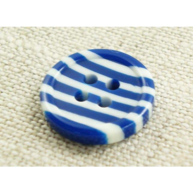 マリーン調　ストライプ柄ボタン　四つ穴 |  | 01