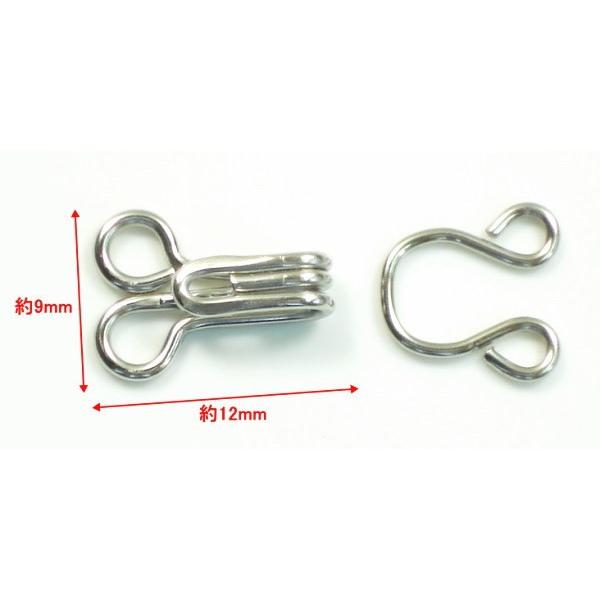 スプリングホック　シルバー　特大　（12セット入り） |  | 01
