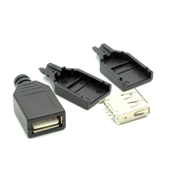 USB ソケット メス female  x5個　オス male x 5個 合計 10個セット｜wingsolar｜03