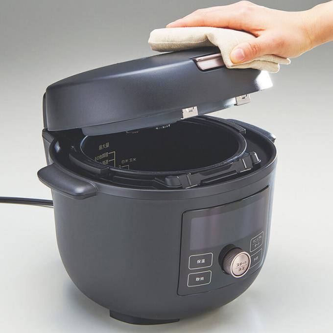 新品！電気圧力鍋/TIGER COK-B400 マットブラック img_care_01.webp
