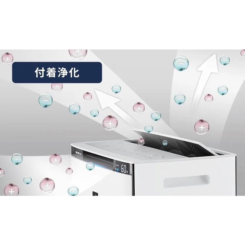 SHARP（シャープ） 空気清浄機 KI-UX70-W [ホワイト系] : ウインク