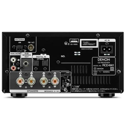 DENON（デノン） コンポ RCD-M41-K [ブラック] : ウインクデジタル