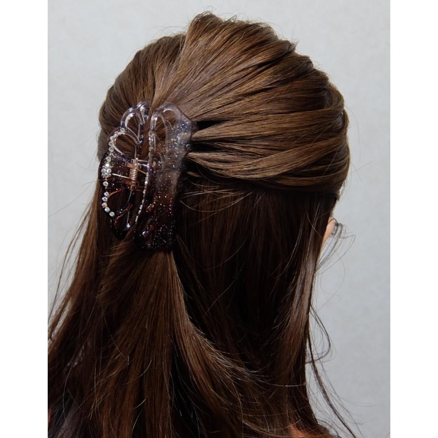 ラインストーン付きヘアクロークリップ Amazon.co.jp: きらめくクリスタルストーン編み込みヘアクリップ