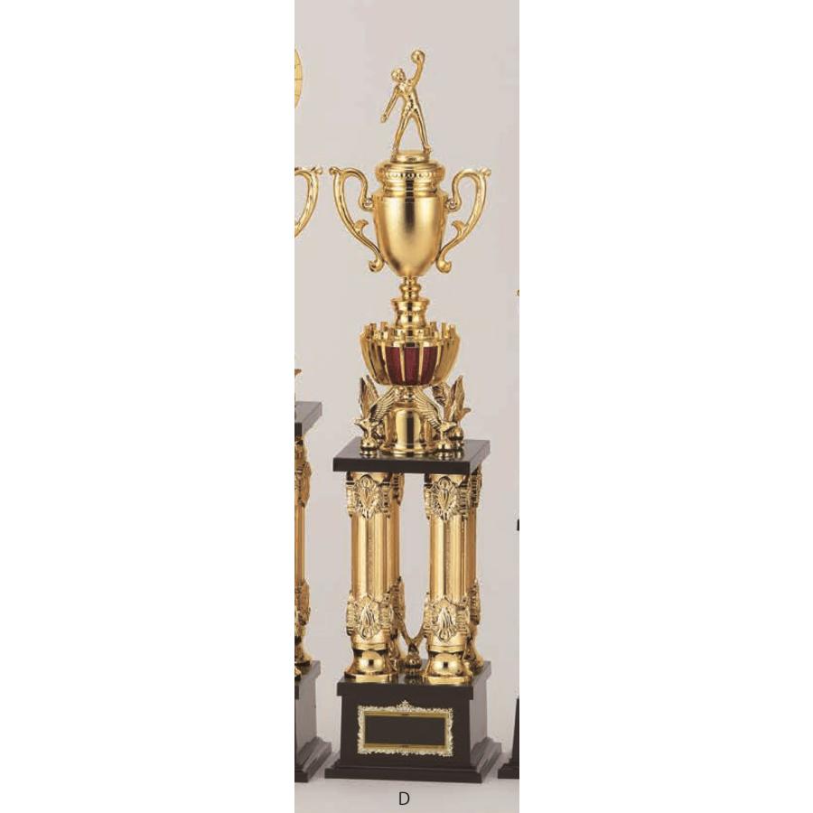 [T354D/N-3]トロフィー／4本柱／先端は金属製人形／高さ64cm | 
