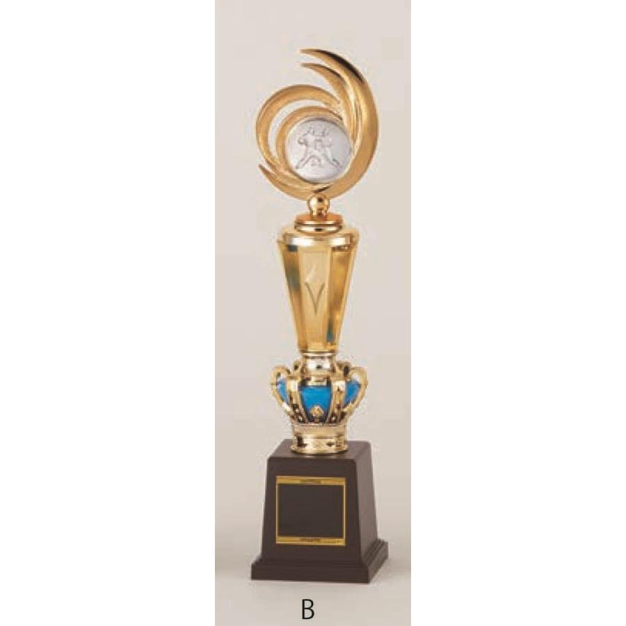 [T381B/K-1]トロフィー／1本柱／先端は樹脂製メダル／高さ34cm | 