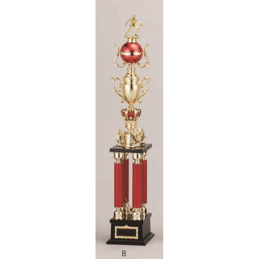 [T392B/N-3]トロフィー／4本柱／先端は樹脂製人形／高さ80cm | 