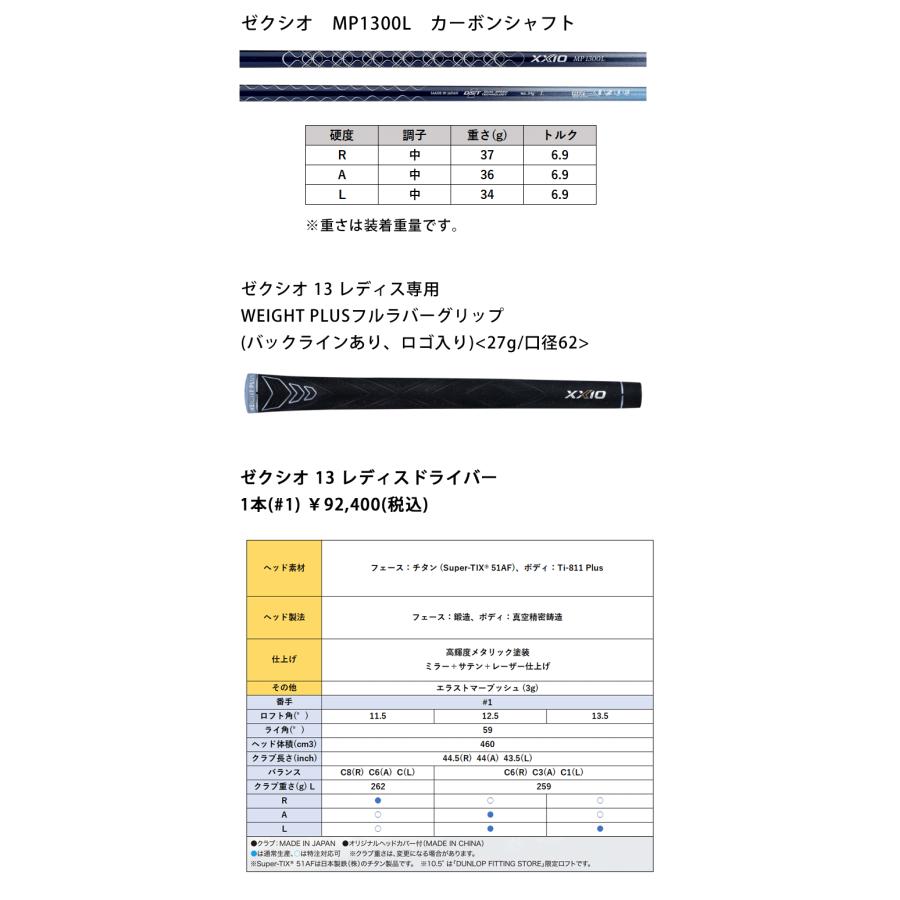 XXIO ダンロップ ゼクシオ13 レディース ドライバー ブルー XXIO ダンロップ ゼクシオ13 レディース ドライバー ブルー