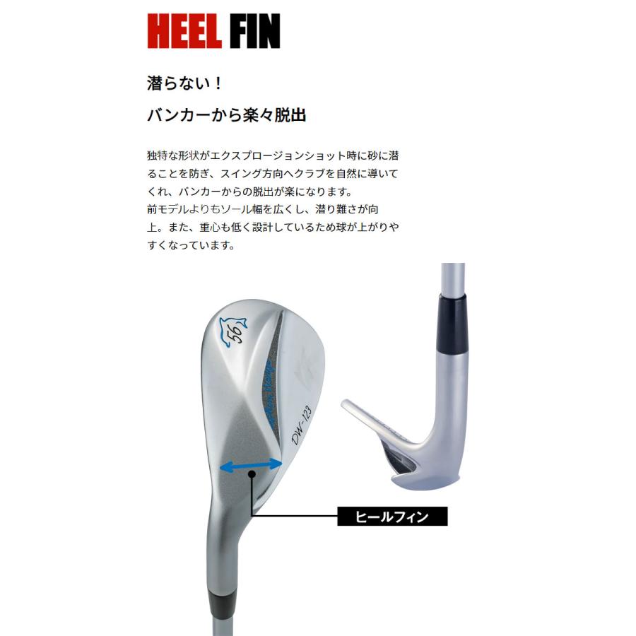 (レフティ)キャスコ ドルフィンウェッジ DW-123 Lefty N.S. PRO 950GH neo スチールシャフト ストレートネック KASCO DOLPHIN WEDGEの画像
