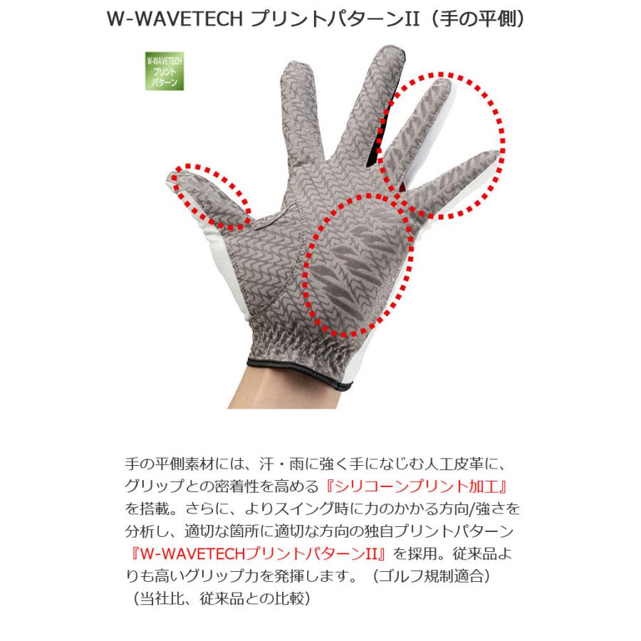 メール便可能) ミズノ W-GRIP ゴルフグローブ（手袋） 5MJML401 メンズ