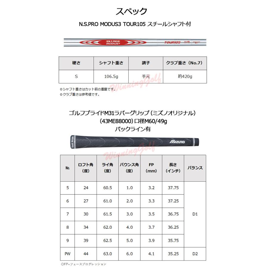 MIZUNO（ミズノ） ミズノプロ 225 アイアン 6本組(No.5〜PW) (N.S.PRO