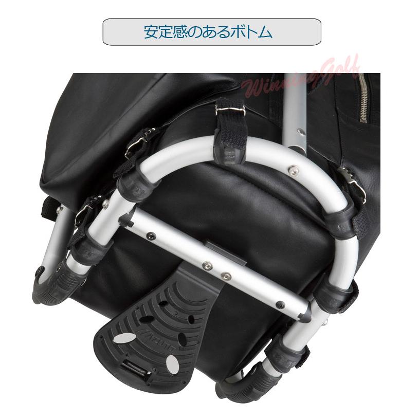 MIZUNO ミズノ オールレザー フレームウォーカー キャディバッグ MIZUNO ミズノ オールレザー フレームウォーカー キャディバッグ