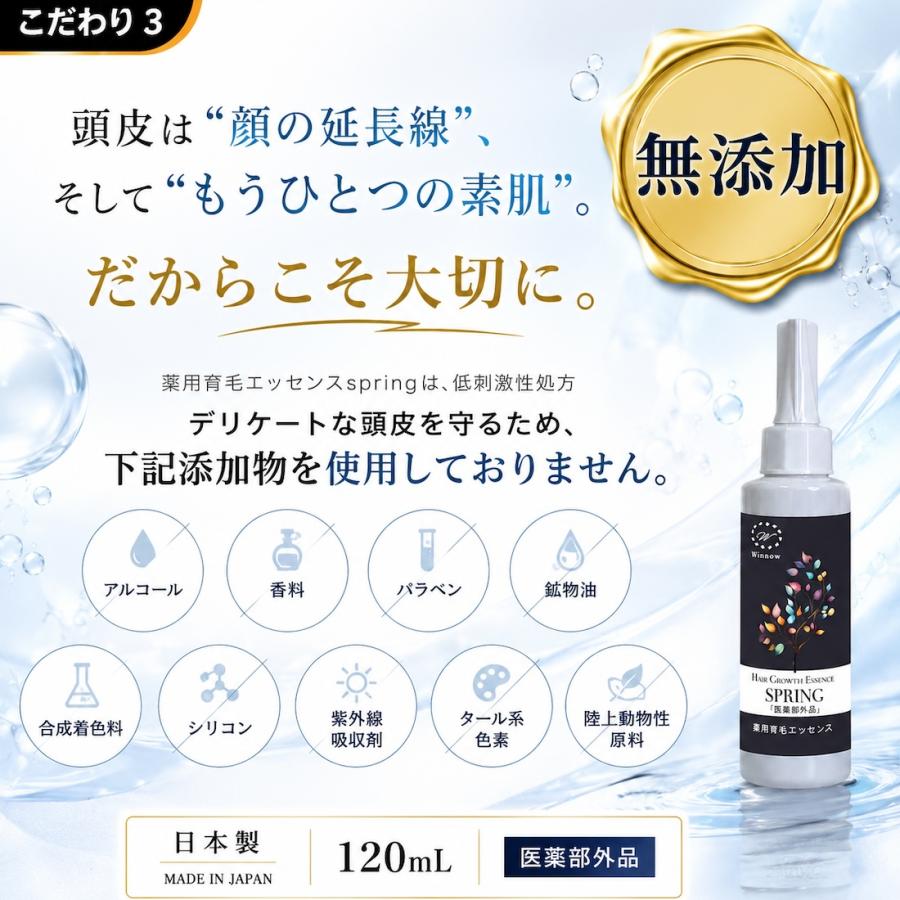 Winnow 薬用育毛エッセンSPRING 薄毛 抜け毛 医薬部外品 育毛剤 発毛