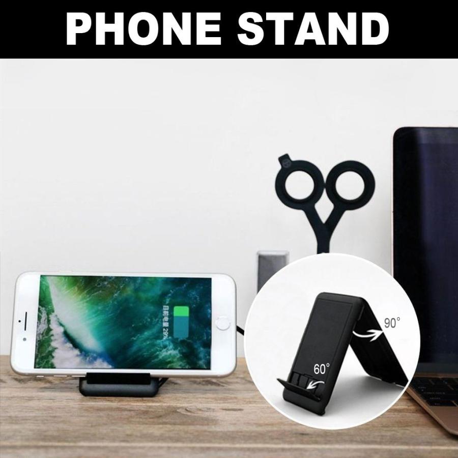 カードサイズで6種類の接続ケーブルに対応 SIM収納 スマホスタンド USB TYPE-A/TYPE-C/TYPT-C/microUSB/Lightning  マルチUSBケーブル セット |  | 03