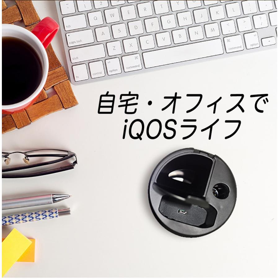 アイコス 充電器 iQOS 車載 / 卓上 充電器 灰皿タイプ ホルダー/チャージャー 両方充電可能 USBケーブル ヒートスティックホルダー付き アイコス 車 充電器｜wins-life｜03