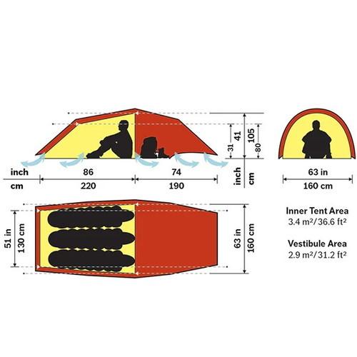 HILLEBERG ヒルバーグ アンヤン3GT 2.0 サンド_1