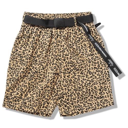 COOKMAN クックマン シェフパンツ Short Black Belt Vision Leopard Beige_1