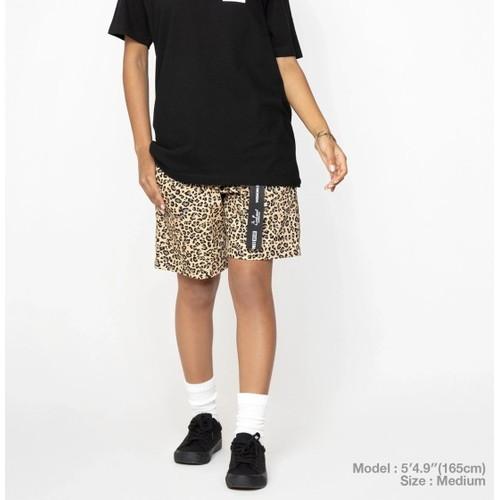 COOKMAN クックマン シェフパンツ Short Black Belt Vision Leopard Beige_3