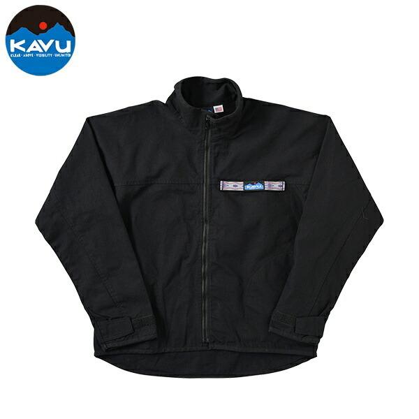 KAVU カブー フルジップスローシャツ Jet Black M