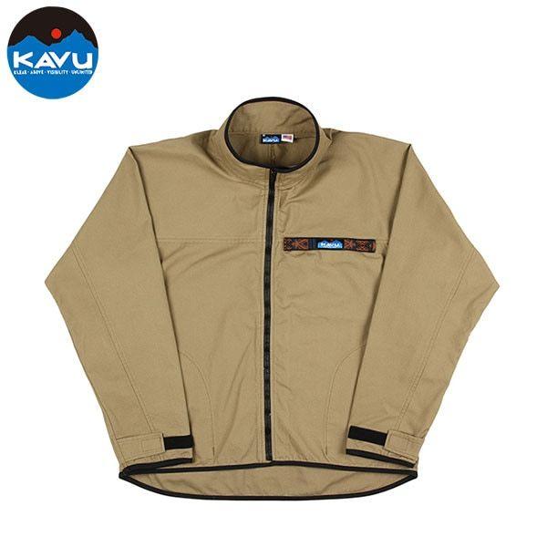 KAVU カブー フルジップスローシャツ H.Khaki S