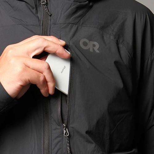 OUTDOOR RESEARCH アウトドアリサーチ メンズ デビエイターフーディ ソリッドブラック Mの画像