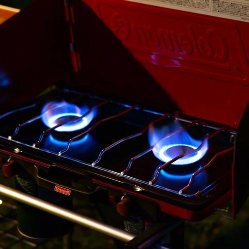 Coleman コールマン パワーハウスLPツーバーナーストーブII レッドの画像
