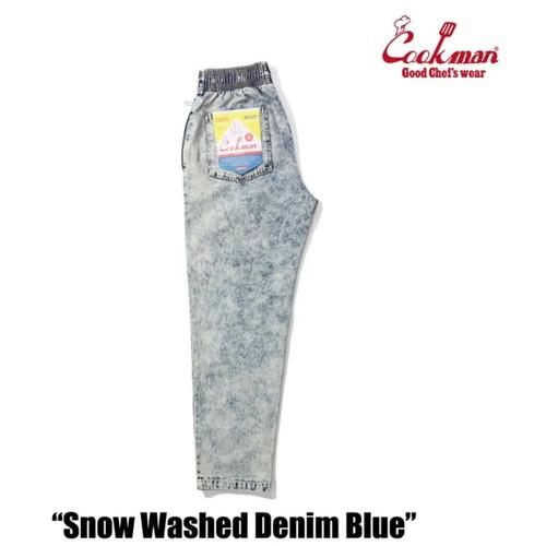 COOKMAN クックマン Snow Washed Denim Blue  LIGHT BLUEの画像