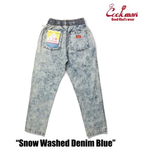 COOKMAN クックマン Snow Washed Denim Blue  LIGHT BLUEの画像