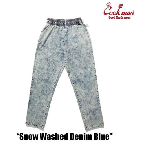 COOKMAN クックマン Snow Washed Denim Blue  LIGHT BLUEの画像