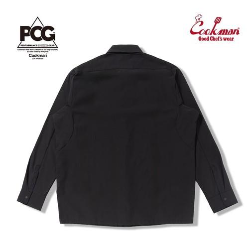 COOKMAN クックマン ワークシャツ Work Shirts Long Sleeve Black