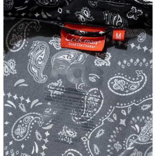 COOKMAN クックマン ワークシャツ Short Sleeve Light Paisley Black_2
