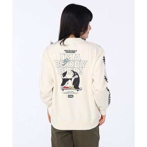 CHUMS チャムス ループパイルアイムアブービーバードクルートップ Ivory レディース_1