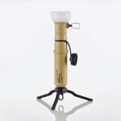 【新品未使用】NESTOUT LAMP-1 サンドベージュ 専用バッテリーセット ELECOM（エレコム） LEDランタン NESTOUT LAMP-1 専用ギア MAX300lm