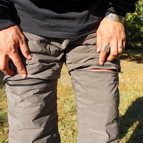 grn grn outdoor ジーアールエヌアウトドア SIX LESS 2WAY PANTS GRAY