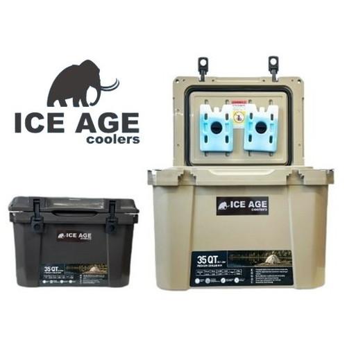 ICE AGE coolers アイスエイジクーラー premium 35QT チャコール | Curiace(アウトドア)